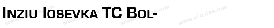 Inziu Iosevka TC Bol字体转换